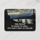 福音伝道主義の救いのポケットの形見を呼び込む 名刺 (正面)