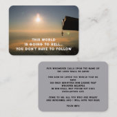 福音伝道主義の救いのポケットの形見を呼び込む 名刺 (正面/裏面)