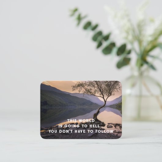 福音伝道主義の救いのポケットの形見を呼び込む 名刺 (スタンド正面)