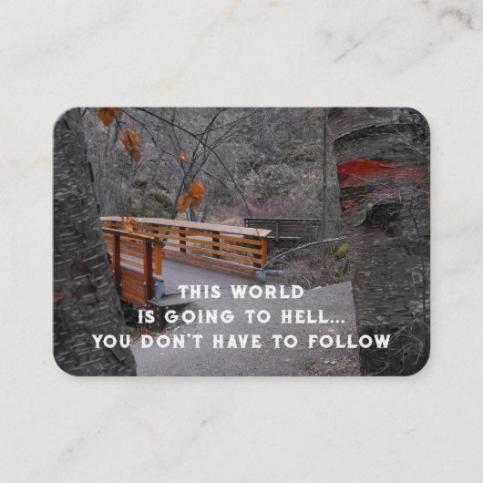 福音伝道主義の救いのポケットの形見を呼び込む 名刺 (正面)