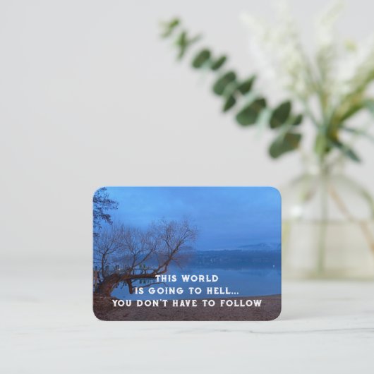 福音伝道主義の救いのポケットの形見を呼び込む 名刺 (スタンド正面)