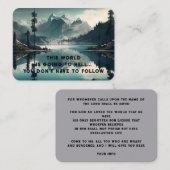 福音伝道主義の救いのポケットの形見を呼び込む 名刺 (正面/裏面)