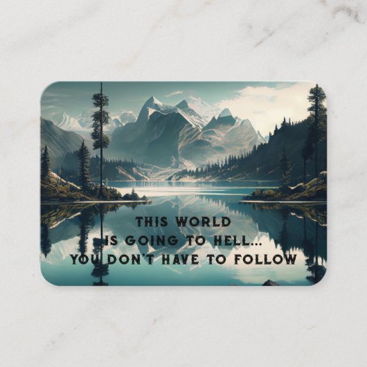 福音伝道主義の救いのポケットの形見を呼び込む 名刺 (正面)