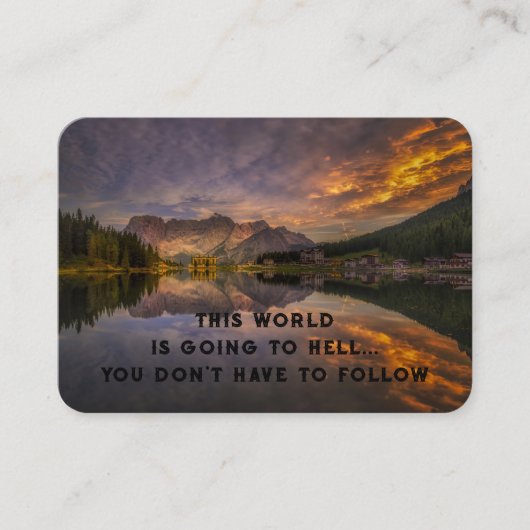 福音伝道主義の救いのポケットの形見を呼び込む 名刺 (正面)