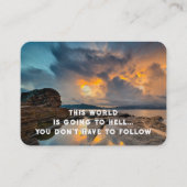 福音伝道主義の救いのポケットの形見を呼び込む 名刺 (正面)