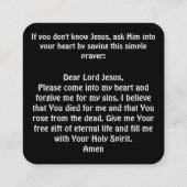 福音書カード スクエア名刺 (裏面)