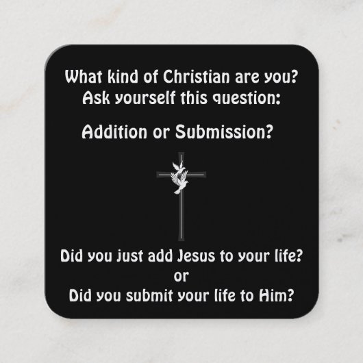 福音書カード スクエア名刺 (正面)