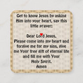 福音書カード スクエア名刺 (裏面)