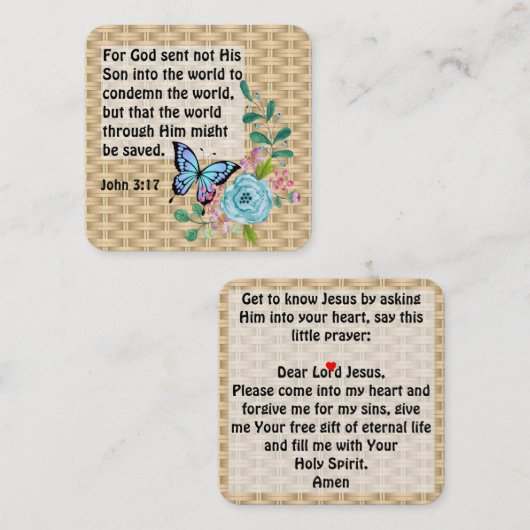 福音書カード スクエア名刺 (正面/裏面)