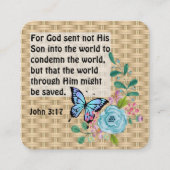 福音書カード スクエア名刺 (正面)