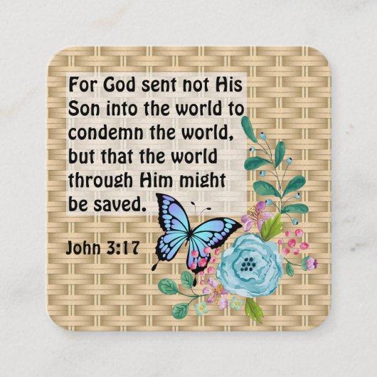 福音書カード スクエア名刺 (正面)