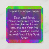 福音書カード スクエア名刺 (裏面)