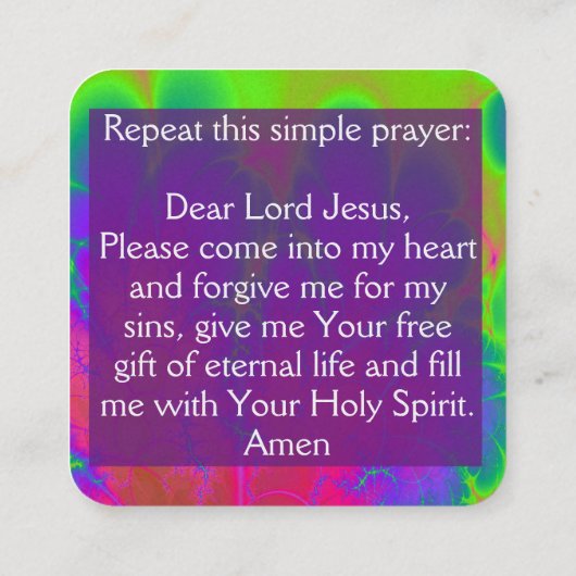 福音書カード スクエア名刺 (裏面)