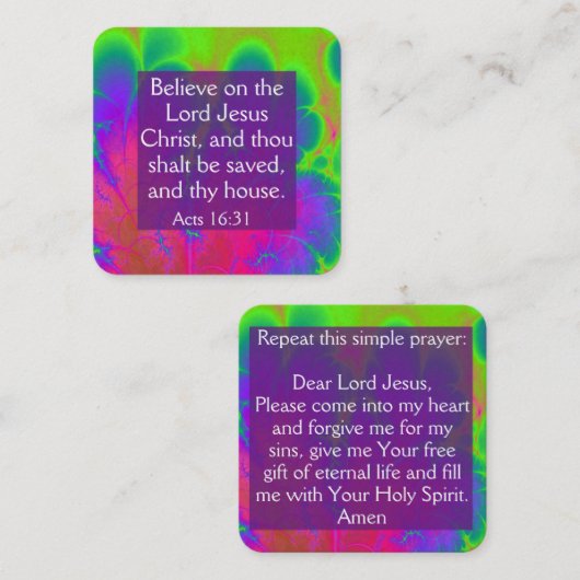 福音書カード スクエア名刺 (正面/裏面)