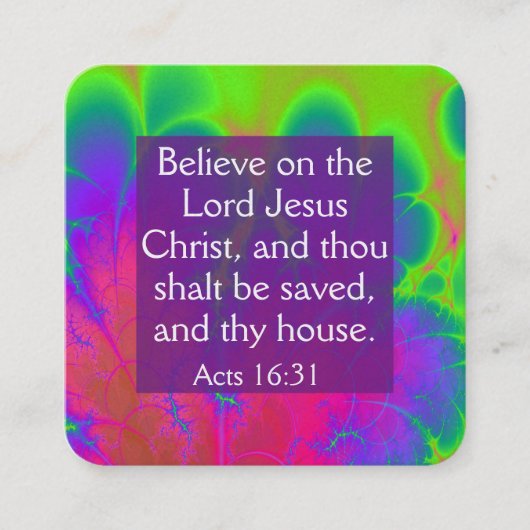 福音書カード スクエア名刺 (正面)