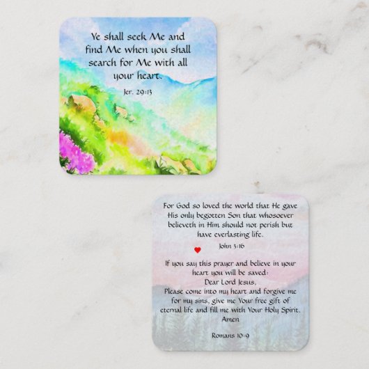 福音書カード スクエア名刺 (正面/裏面)