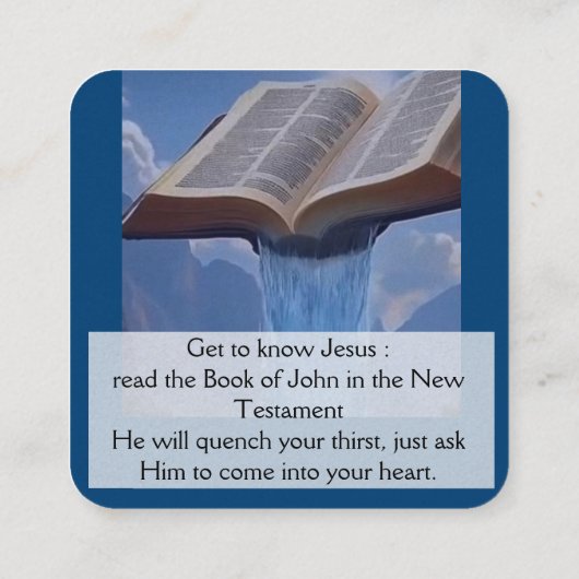 福音書カード スクエア名刺 (裏面)