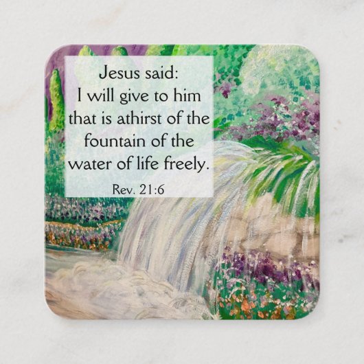 福音書カード スクエア名刺 (正面)