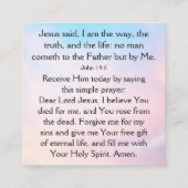 福音書カード スクエア名刺 (裏面)