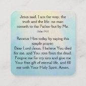 福音書カード スクエア名刺 (裏面)