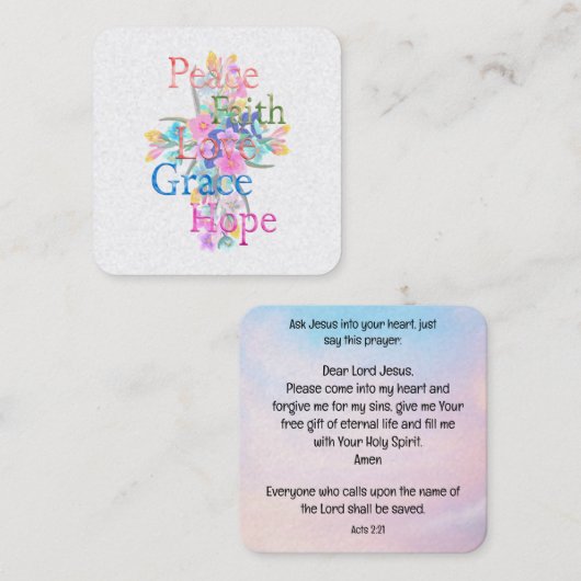 福音書カード スクエア名刺 (正面/裏面)