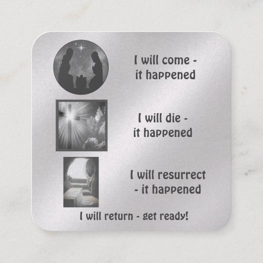 福音書カード スクエア名刺 (裏面)