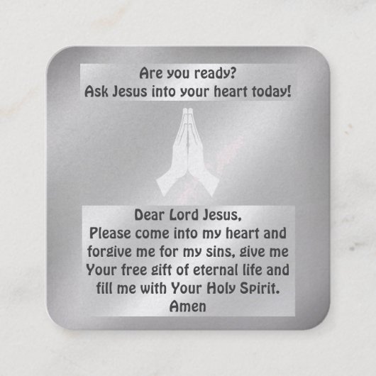 福音書カード スクエア名刺 (正面)