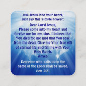 福音書カード スクエア名刺 (裏面)