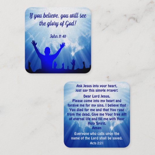 福音書カード スクエア名刺 (正面/裏面)