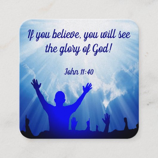 福音書カード スクエア名刺 (正面)