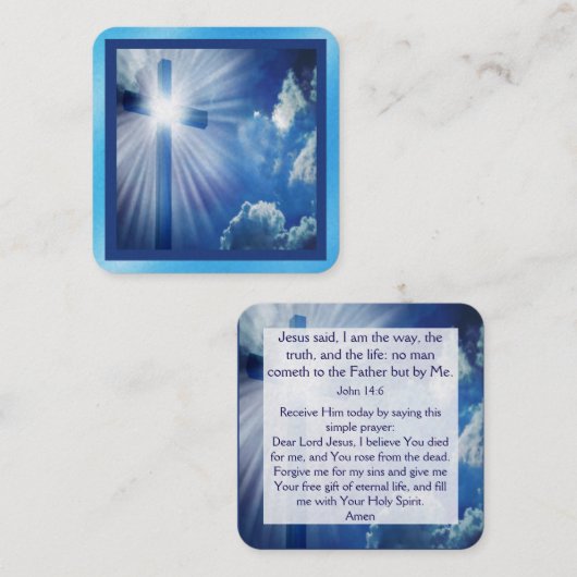 福音書カード スクエア名刺 (正面/裏面)