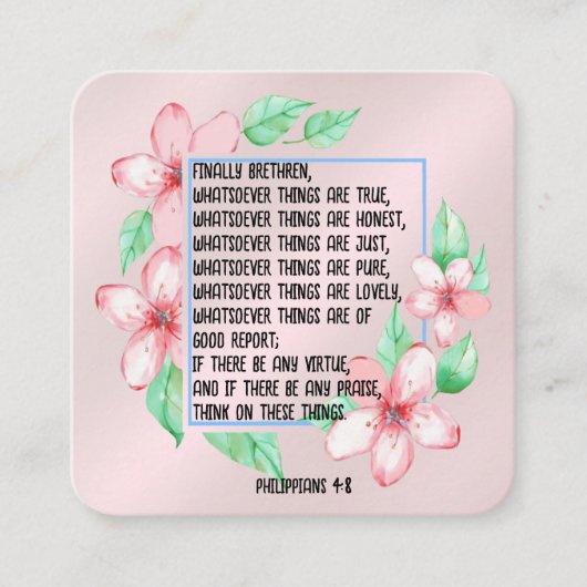 福音書カード スクエア名刺 (正面)