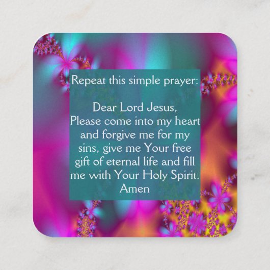 福音書カード スクエア名刺 (裏面)