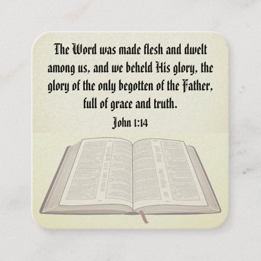 福音書カード スクエア名刺 (正面)