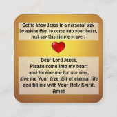 福音書カード スクエア名刺 (裏面)