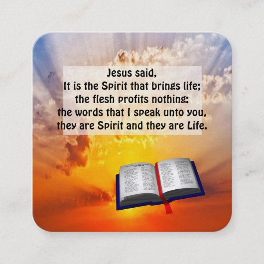 福音書カード スクエア名刺 (正面)