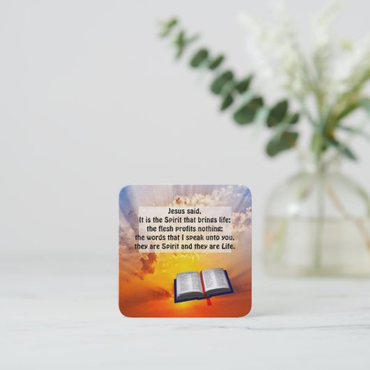 福音書カード スクエア名刺 (スタンド正面)