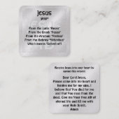 福音書カード スクエア名刺 (正面/裏面)