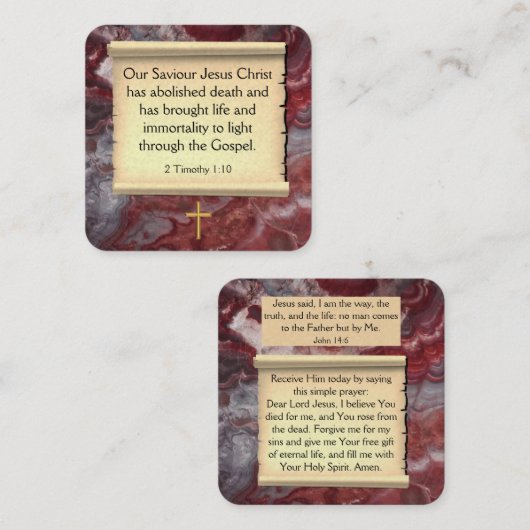 福音書カード スクエア名刺 (正面/裏面)