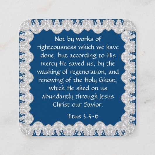 福音書カード スクエア名刺 (正面)