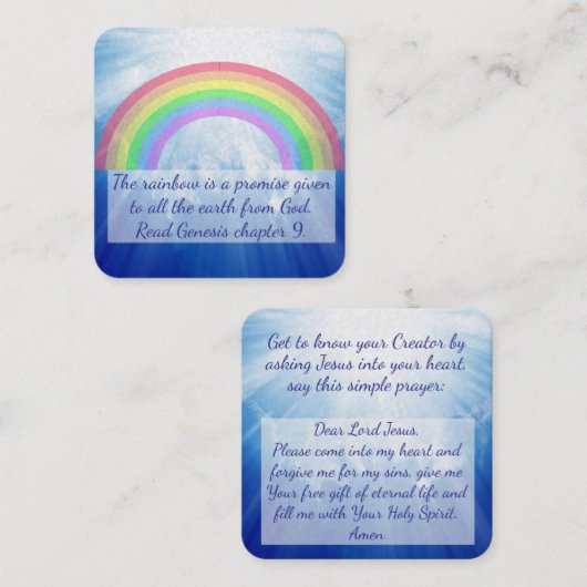 福音書カード スクエア名刺 (正面/裏面)