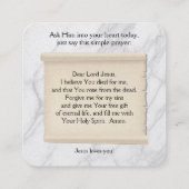 福音書カード スクエア名刺 (裏面)