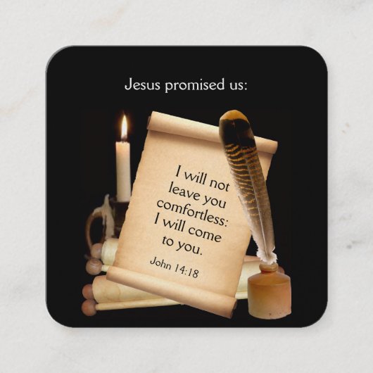 福音書カード スクエア名刺 (正面)