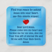 福音書カード スクエア名刺 (裏面)