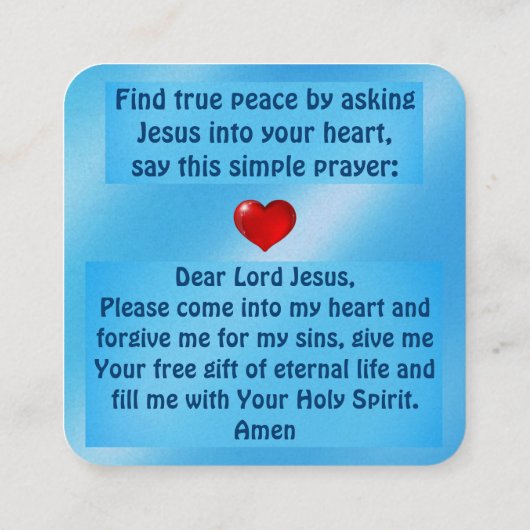 福音書カード スクエア名刺 (裏面)