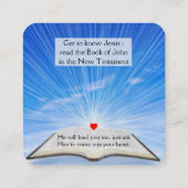 福音書カード スクエア名刺 (裏面)