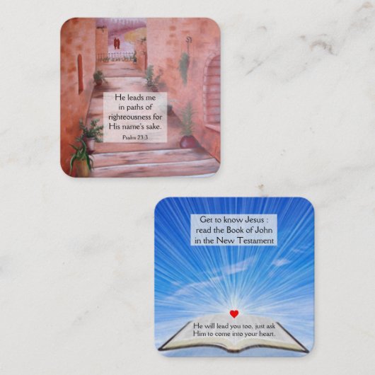 福音書カード スクエア名刺 (正面/裏面)