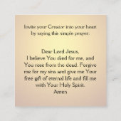 福音書カード スクエア名刺 (裏面)