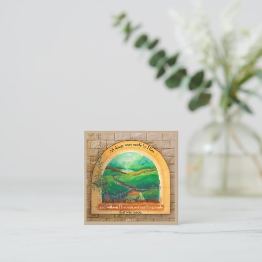 福音書カード スクエア名刺 (スタンド正面)