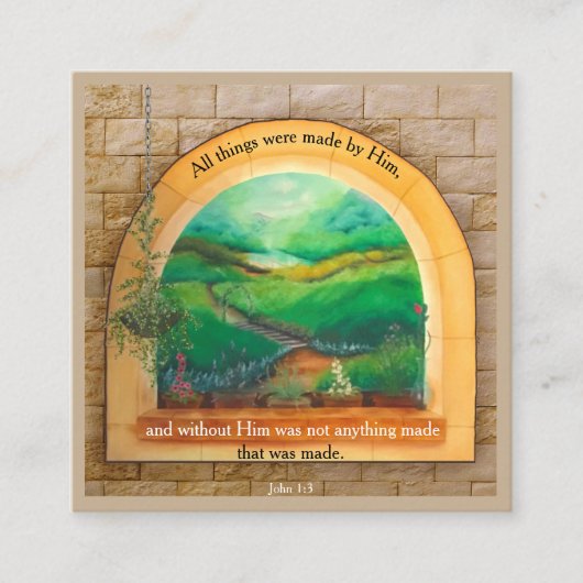 福音書カード スクエア名刺 (正面)